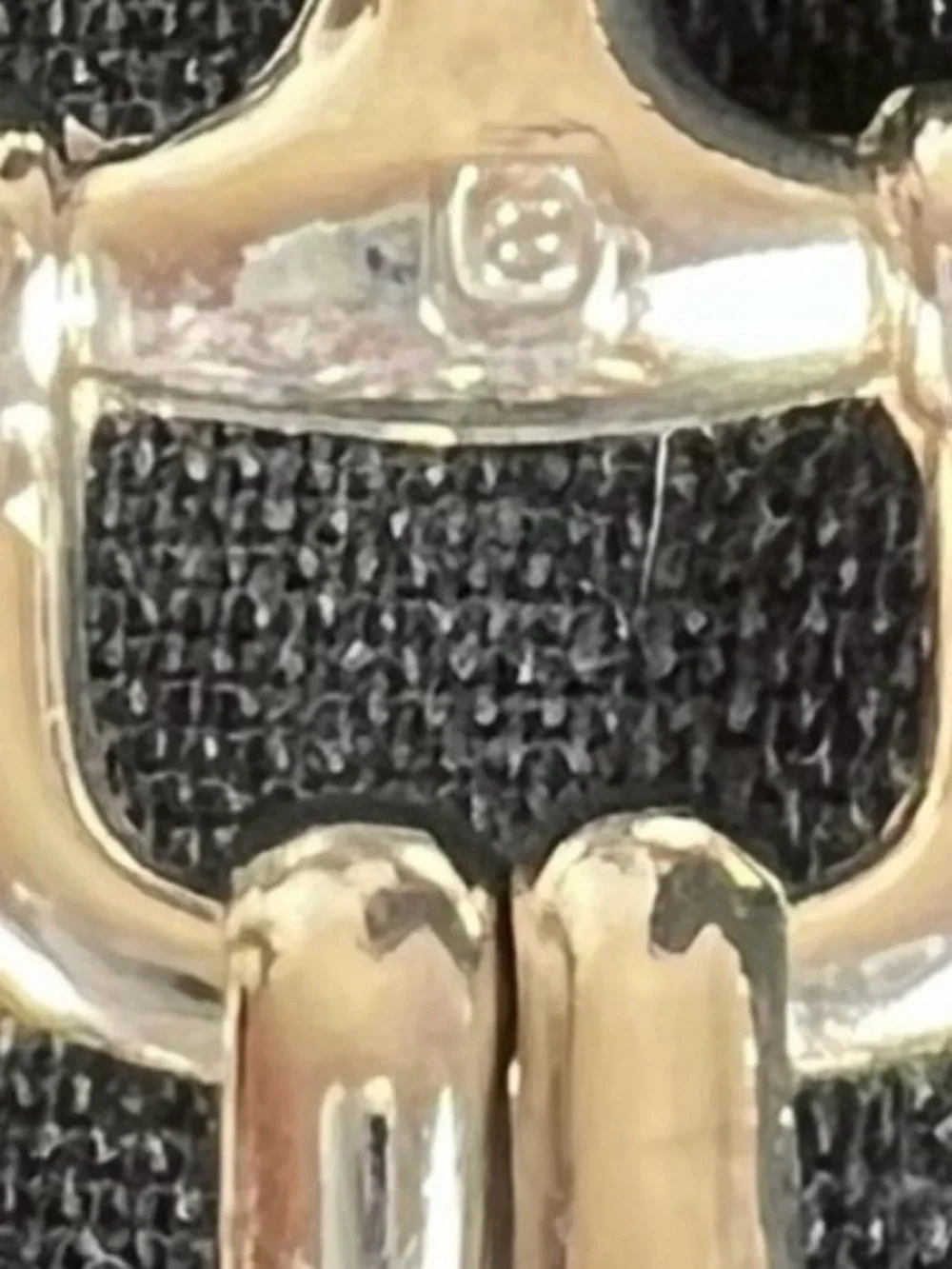 ESCADA Women’s Silver Tone Adjustable Equestrian Chain Link Horse Bit Belt